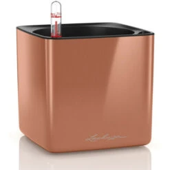 LECHUZA Vaso Da Fiori Multicolore 14 Lucido Cube Crema Di Cashmere -Vendite VIDAXL 98732660 4