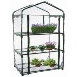 Piante Da Serra A 3 Strati Giardino Domestico Scaffale Per Verdure Copertura Trasparente Copertura In PVC 694992 Cm -Vendite VIDAXL 99413994 3