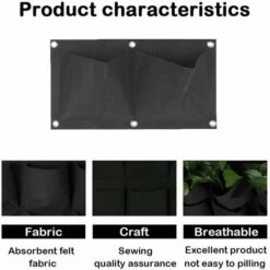Plants Grow Bags Supporto Da Parete Per Fioriera Per Cortile, Giardino, Decorazione Della Casa, Protezione Per Piante -Vendite VIDAXL 99781439 3